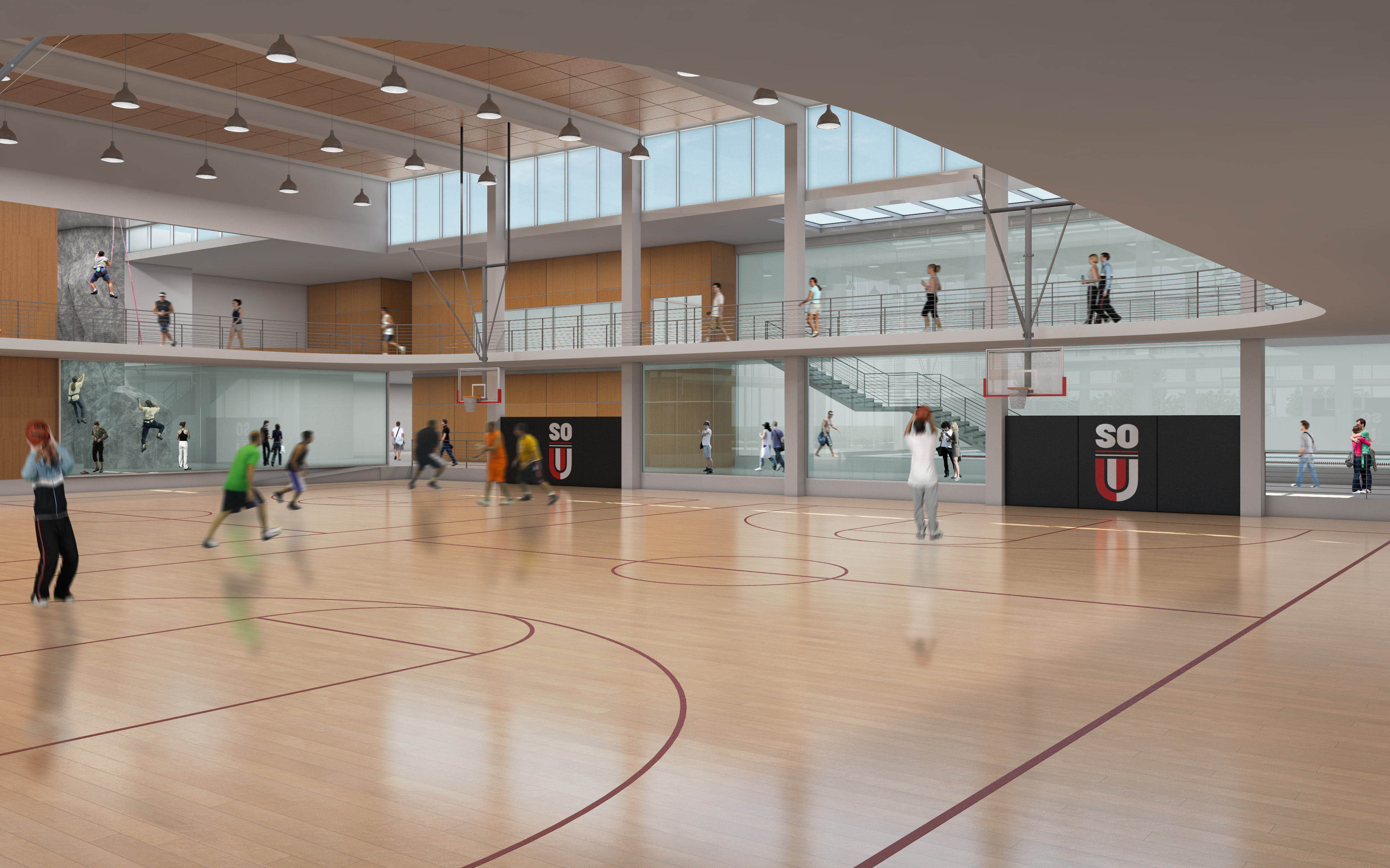 SOU Student Recreation Center - Basketball Court